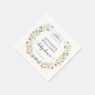 Serviette En Papier Une petite douche de bébé bohème rustique avec une