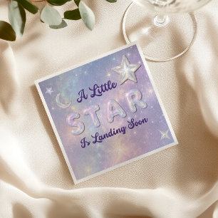 Serviette En Papier Une petite étoile atterrit Cadeau de Baby Shower c