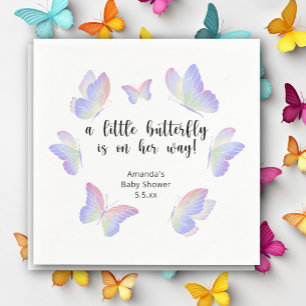 Serviette En Papier Une petite fée est en route Baby Shower