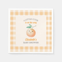 Une petite mignonne orange gingham citrouille Baby