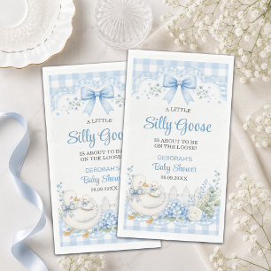 Serviette En Papier Une Petite Oie Ridicule Baby Shower Cottagecore Bl
