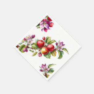 Serviette En Papier Une petite pomme arrive Shower bébé d'automne