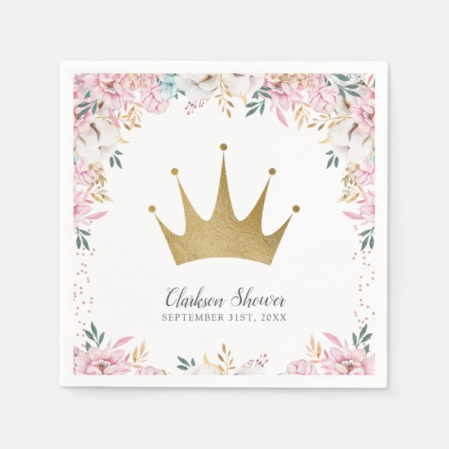 Serviette En Papier Une petite princesse (Devant)