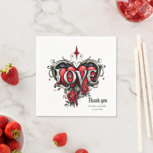 Serviette En Papier Une romance gothique. Un style gothique et orné