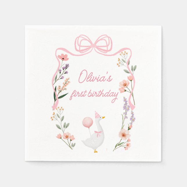 Serviette En Papier Une serviette ridicule de fête d'anniversaire d'oi (Devant)