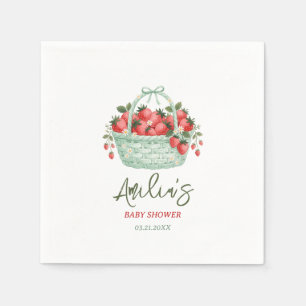 Serviette En Papier Une toute petite douceur aux fruits rouges Baby Sh