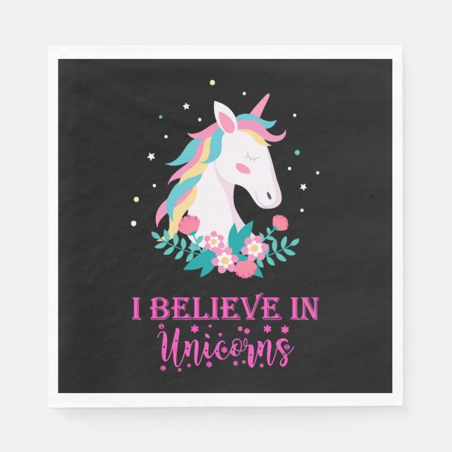 SERVIETTE EN PAPIER UNICORN MAGIC (Devant)