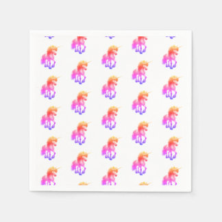 Serviette En Papier Unicorn Neon
