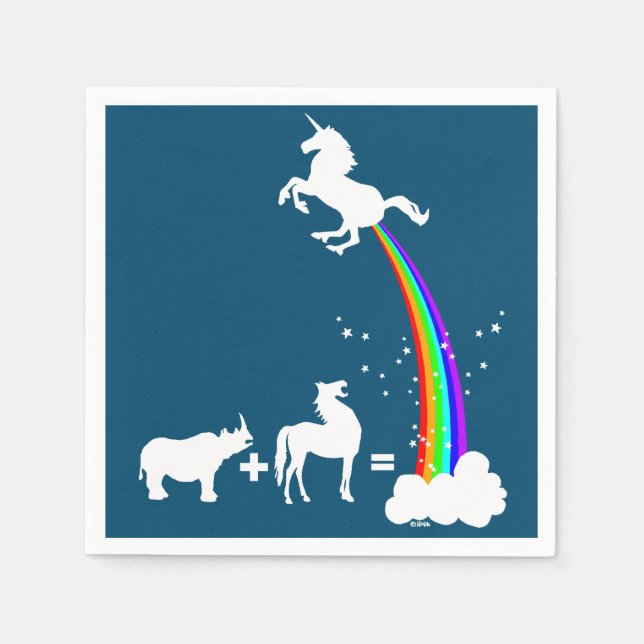 Serviette En Papier Unicorn origin (Devant)