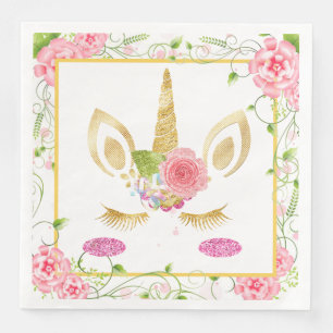 Serviette En Papier Unicorne