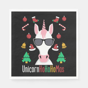 Serviette En Papier Unicorne de Noël