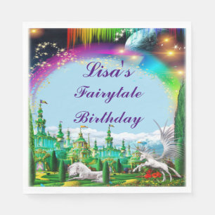 Serviette En Papier Unicorne Et Pegasus Anniversaire Party