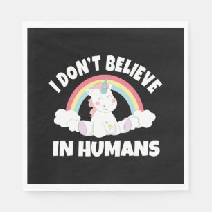 Serviette En Papier Unicorne humains