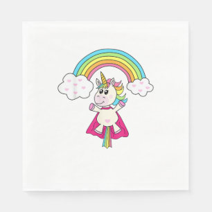 Serviette En Papier Unicorne Portant Des Chaussettes Hommes Femmes Enf