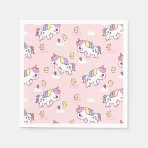 Serviette En Papier Unicornes
