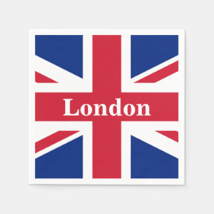 Serviette En Papier Union Jack London ~ British Flag Paper Dinner Napk