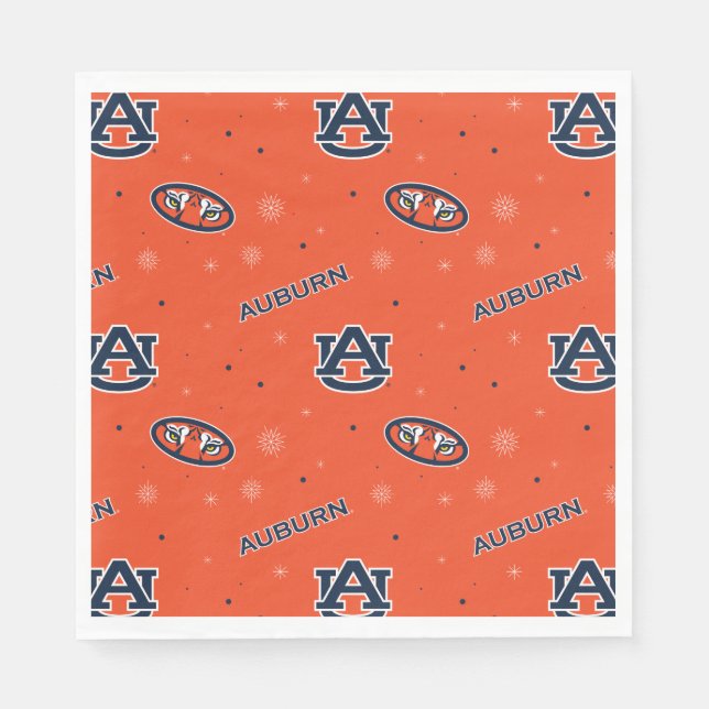 Serviette En Papier Université d'Auburn | Motif de vacances (Devant)