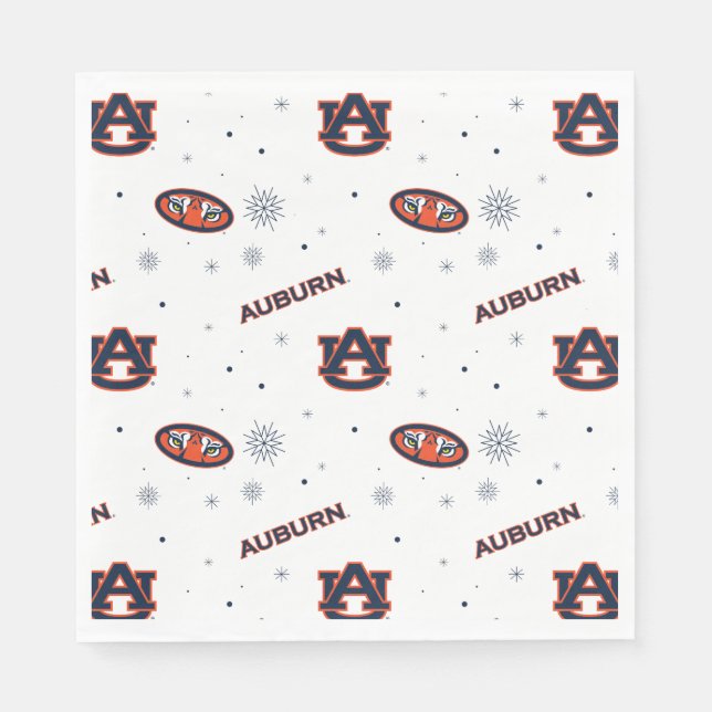Serviette En Papier Université d'Auburn | Motif de vacances (Devant)