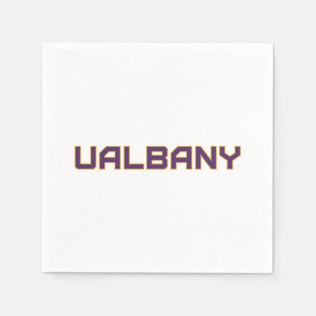 Serviette En Papier Université de Albany Wordmark (Devant)
