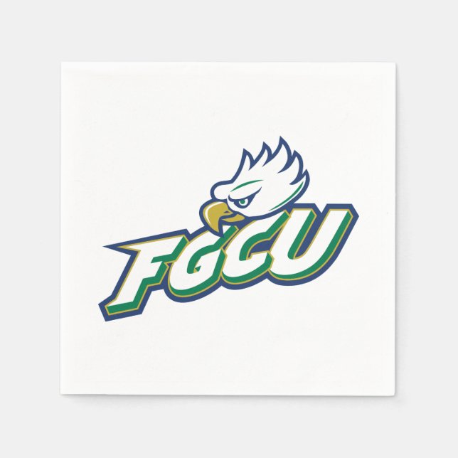 Serviette En Papier Université de la côte du golfe de Floride | FGCU A (Devant)