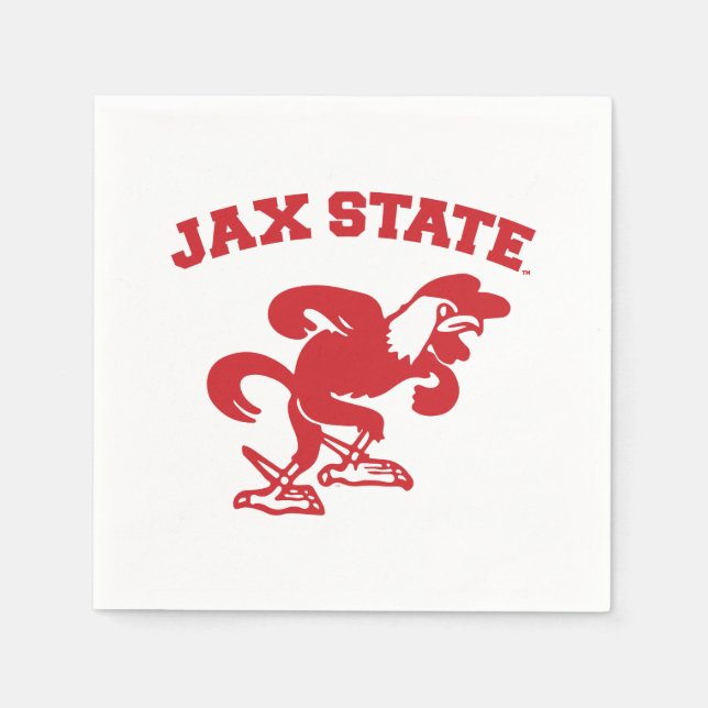 Serviette En Papier Université d'État de Jacksonville JAX State Gameco (Devant)