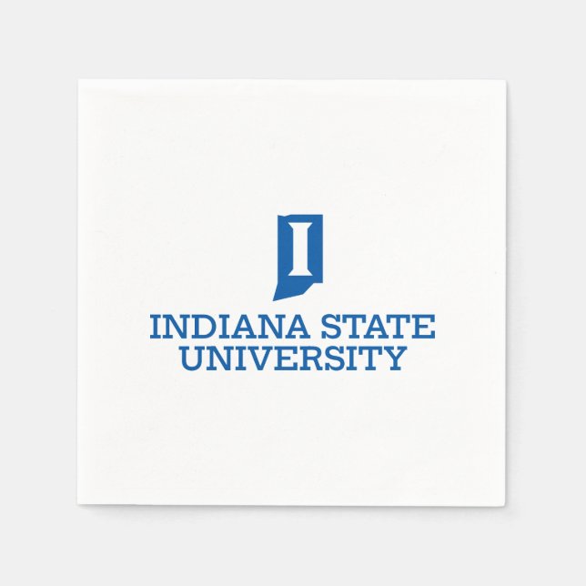 Serviette En Papier Université d'État de l'Indiana (Devant)