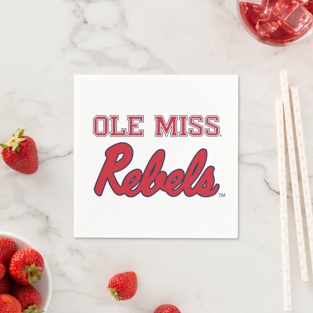 Serviette En Papier Université du Mississippi | Ole Miss Rebels (En situation)