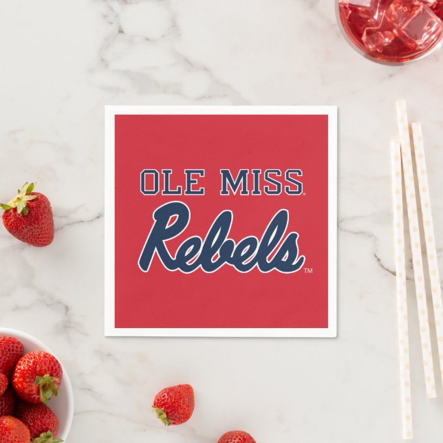Serviette En Papier Université du Mississippi | Ole Miss Rebels (En situation)