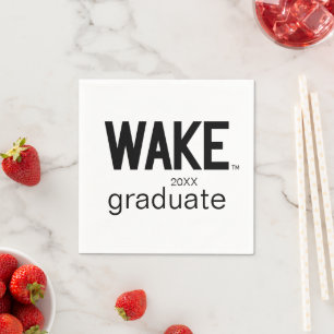 Serviette En Papier Université Wake Forest Wordmark Wake