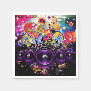 Serviette En Papier Urban Club Hip hop DJ Dancing Party