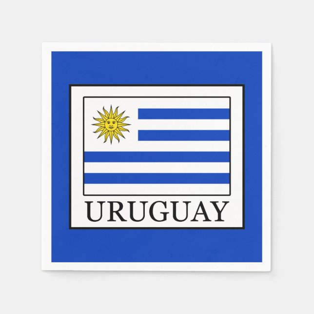 Serviette En Papier Uruguay (Devant)