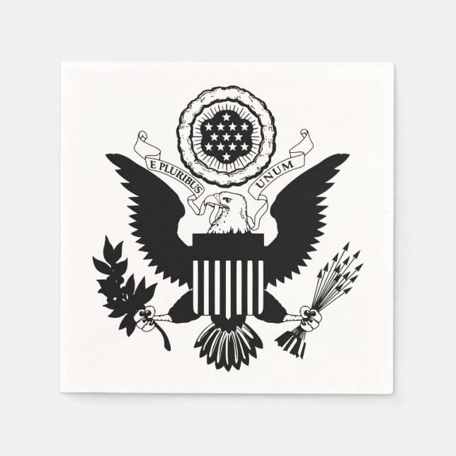 Serviette En Papier US seal (Devant)