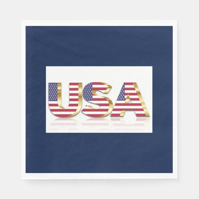 SERVIETTE EN PAPIER USA (Devant)