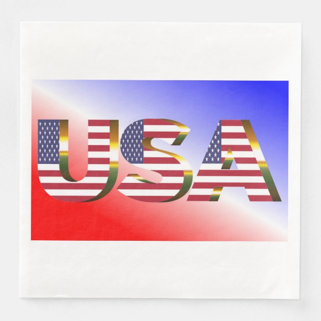 SERVIETTE EN PAPIER USA (Devant)