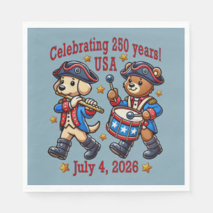 Serviette En Papier USA 250th Anniversary Souvenir - Patriotique