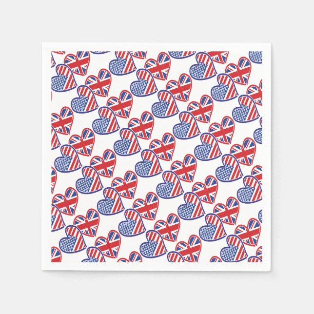 Serviette En Papier USA—Royaume-Uni (Devant)