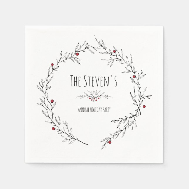 Serviette En Papier Vacances de Holly Berry (Devant)