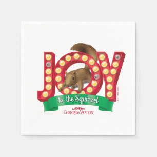 Serviette En Papier Vacances de Noël Joie à l'écureuil