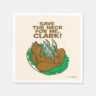 Serviette En Papier Vacances de Noël Sauvez le cou pour moi, Clark