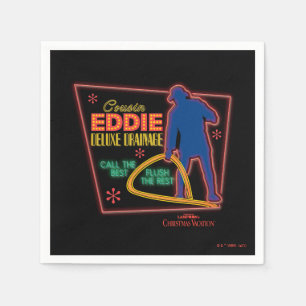 Serviette En Papier Vacances de Noël Symbole Cousin Eddie Neon