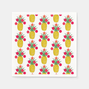 Serviette En Papier Vacances de Noël tropicales Ananas Napkin