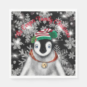 Serviette En Papier Vacances festives mignonnes parties scintillant de