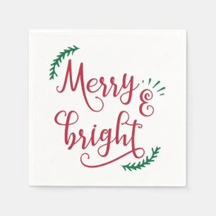 Serviette En Papier Vacances joyeuses et lumineuses