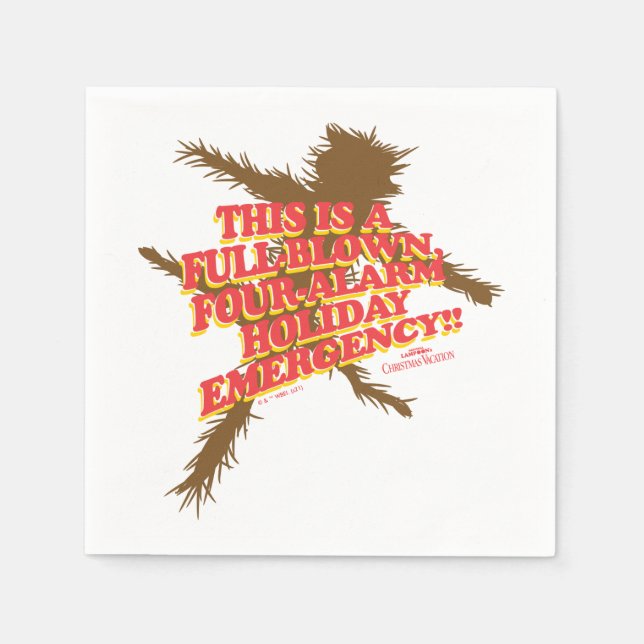 Serviette En Papier Vacances Noël | Vacances à quatre alarmes (Devant)