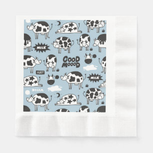 Serviette En Papier Vache et lait