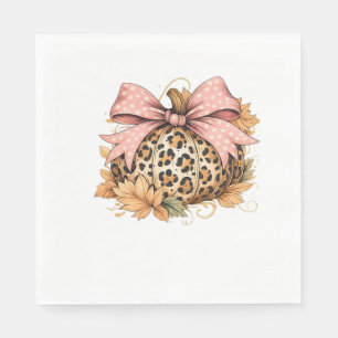 Serviette En Papier Vache Highland Chute Automne Fille Thanksgiving C