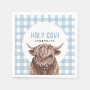 Serviette En Papier Vache sacrée, je suis une assiette en papier à car