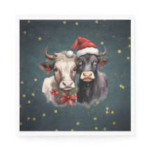 Vaches de Noël mignonnes
