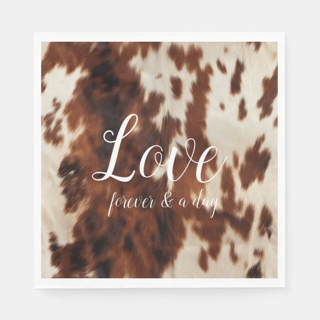 Serviette En Papier Vachette à crème Brown (Devant)