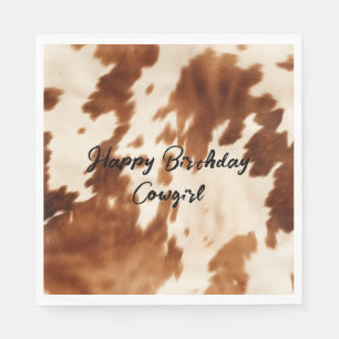 Serviette En Papier Vachette à crème Brown occidentale